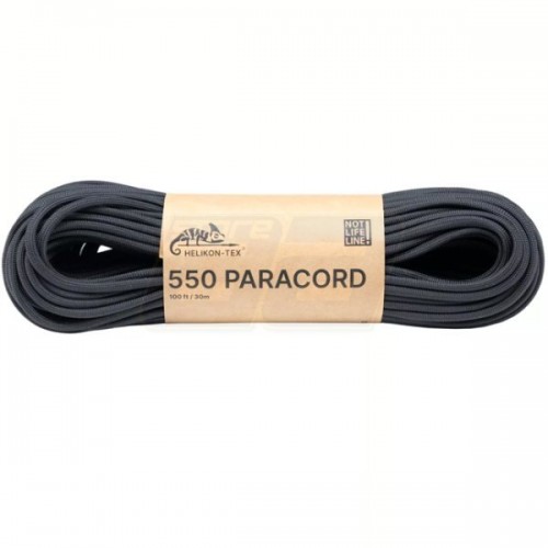 550 Paracord (100ft) - Black 550 Paracord (100ft) - Black, The 550 Paracord is a durable, lightweight, and highly versatile utility cord designed for a wide range of outdoor, camping,and everyday applications